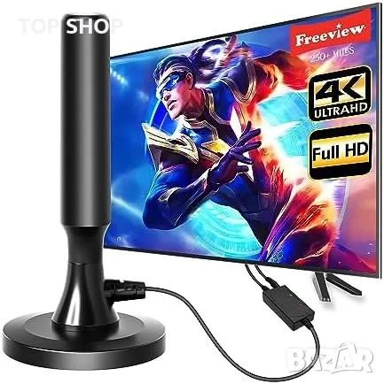 Нова Портативна TV Антена 4K 1080P 250+ мили 360° Дом, снимка 1