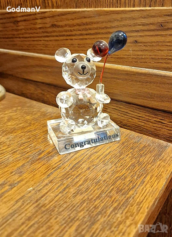 Кристално мече „Congratulations", снимка 1