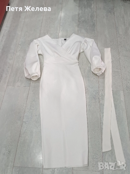 Бяла рокля -(XS), снимка 1