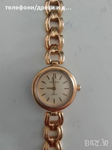 Дамски златист часовник Constant за ремонт на каишката, снимка 1