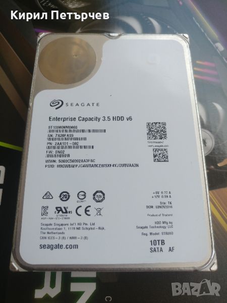 10TB Seagate Exos (Enterprise), 10TB Seagate IronWolf Pro (NAS), снимка 1