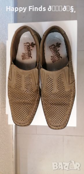 💕🧸Висококачествени антистрес бежови мъжки обувки Rieker №45, снимка 1