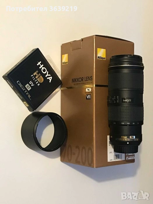 Nikon AF-S Nikkor 70-200mm f4G ED VR, снимка 1