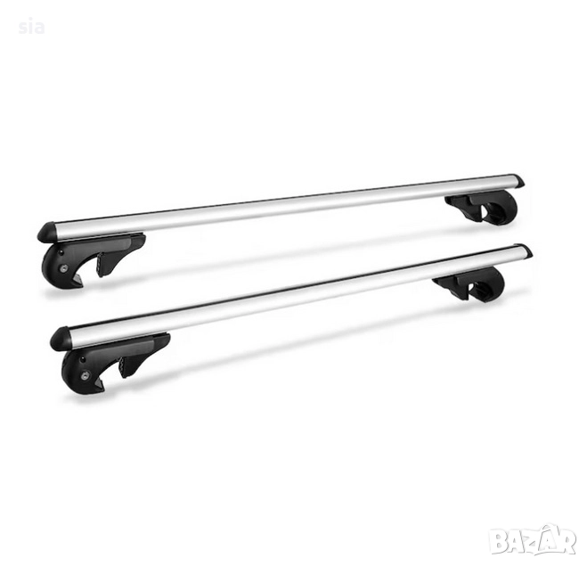 Напречни греди за кола за интегриран рейлинг, 120см, снимка 1