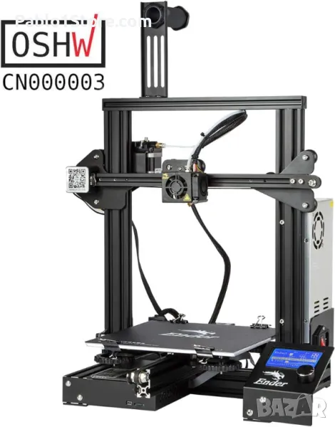 Creality Ender 3 3D принтер, за домашно творчество за студенти/дизайнери/занаятчии, V-образен профил, снимка 1