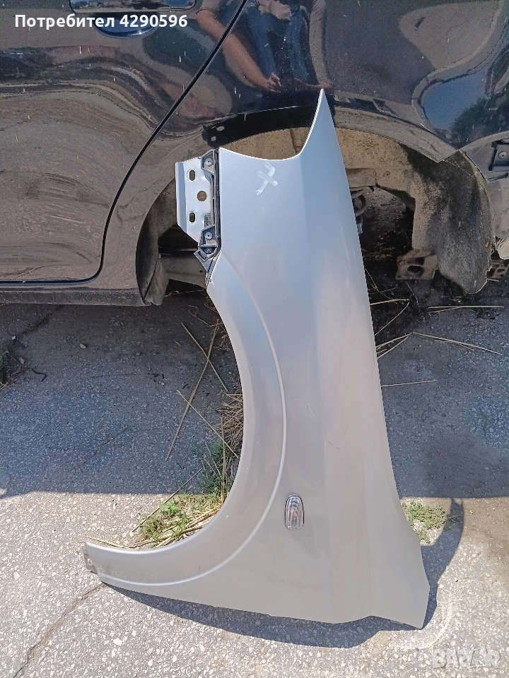 Калник ляв десен за Opel Astra G / Астра Г сив, снимка 1