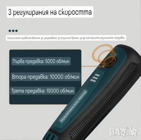 Акумулаторна Шлайф Машинка, снимка 7 - Други машини и части - 50354187