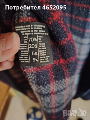 Оригинално дамко вълнено палто Gloverall с качулка, снимка 5 - Палта, манта - 53641879