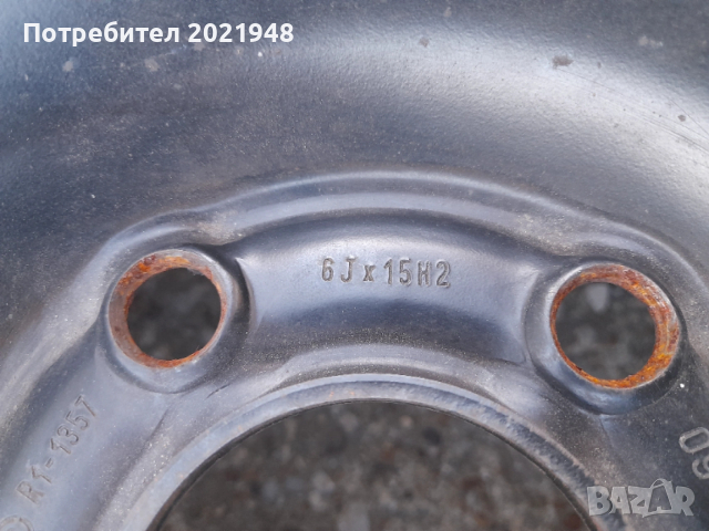 Продава джанти Опел,15 цола,5 болта, снимка 8 - Гуми и джанти - 53878745