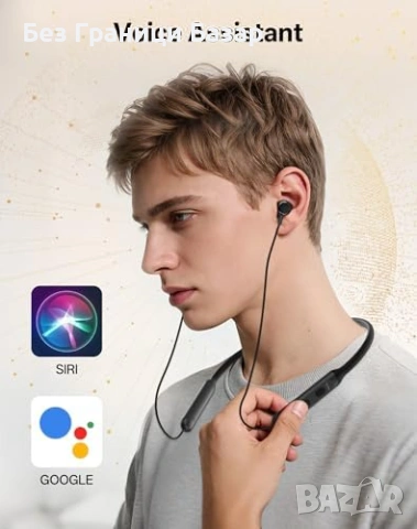 Нови Безжични слушалки за врат Bluetooth 6.0 с шумопотискане бързо зареждане и 35 часа работа, снимка 8 - Слушалки и портативни колонки - 54279841