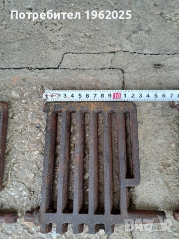 Соц Стара Чугунена Скара За Стара Печка., снимка 5 - Отоплителни печки - 51636894