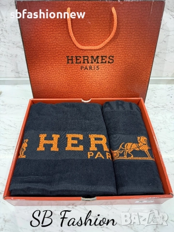 Кърпи Hermes в черно в кутия
