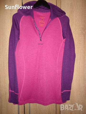 Дамска мерино термо блуза Devold Active розова, размер L 80% мериносова вълна, 20% полиамид  , снимка 5 - Блузи с дълъг ръкав и пуловери - 51732511