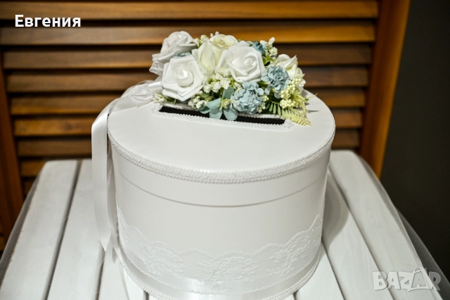 Kомплект сватбена украса в синьо, снимка 7 - Други - 52030465