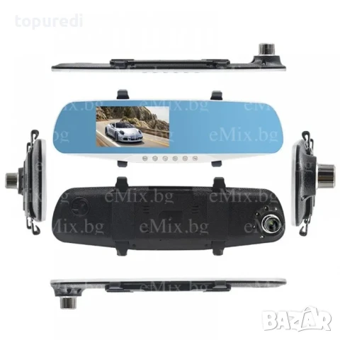 Видеорегистратор тип огледало + камера за задно виждане, снимка 3 - Аксесоари и консумативи - 50722658