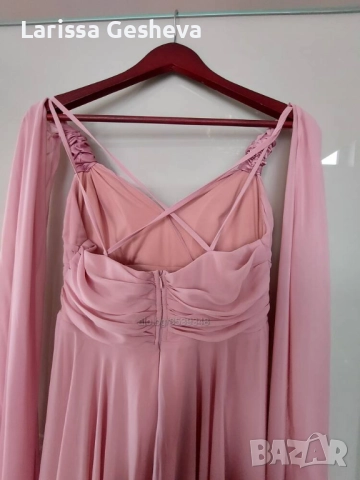 Страхотна рокля от естествен шифон за бал, сватба, парти, снимка 6 - Рокли - 52628282