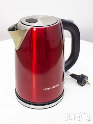 Grundig електрическа кана, червен, 1.7 литра. Германия, снимка 2 - Кани - 53478222