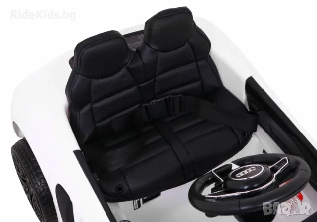 Audi R8 12V – Детска акумулаторна кола, Бяла, EVA гуми, снимка 12 - Детски велосипеди, триколки и коли - 50419013
