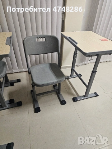 Ученически чинове със столове - 10 бр.