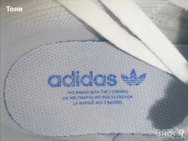 ADIDAS ORIGINAL Нови Мъжки Маратонки Изцяло от Естествена Кожа с Етикет 46, снимка 11 - Маратонки - 49557186