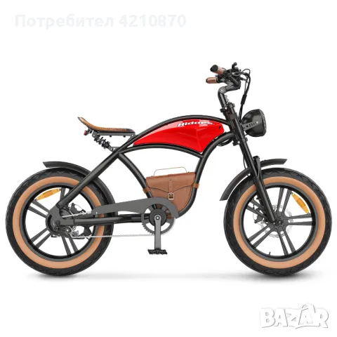 Електрически чопър 1000W 1KW, Shimano скорости, 1008, снимка 6 - Велосипеди - 47015314