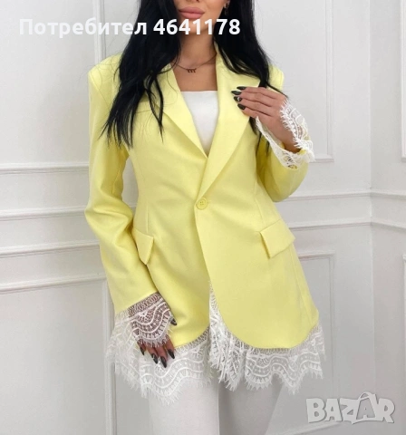 Сако с дантела, снимка 3 - Сака - 53698321