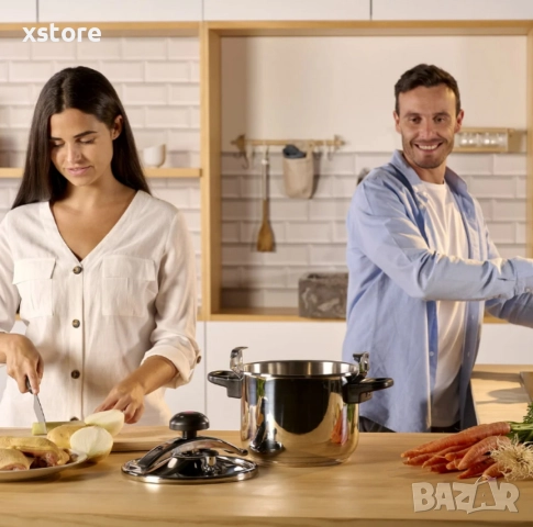 Тенджера под налягане Taurus Classic Moments 4L, снимка 3 - Съдове за готвене - 52697500