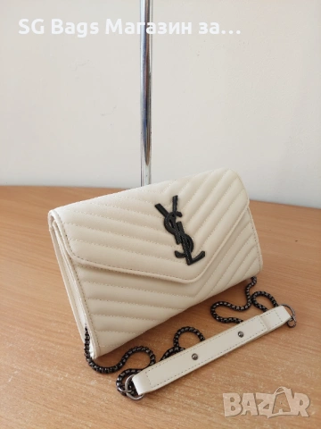 Ysl yves saint laurent дамска чанта през рамо лукс чанта  код 219, снимка 10 - Чанти - 43945983