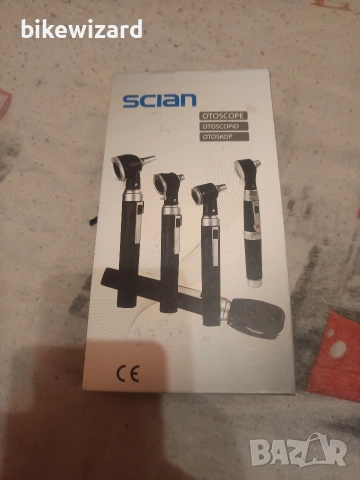Комплект отоскоп Scian – отоскоп за уши с LED светлина, 3x увеличение, 4 спекулумни накрайника НОВ, снимка 4 - Уреди за диагностика - 53720045