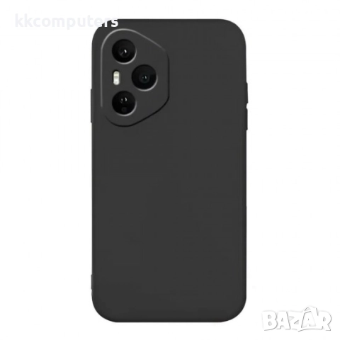 Силиконов кейс iPaky матиран и Протектор За Honor 400 Pro, Черен