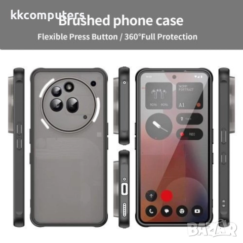 Nothing Phone (3a) Pro Airbags Frosted/ Translucent PC + TPU Силиконов Калъф и Протектор, снимка 9 - Калъфи, кейсове - 52614495