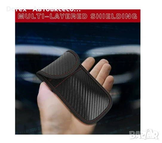 Калъф за ключове KEYLESS-GO RFID защита – блокиране на сигнал, карбон дизайн, снимка 5 - Аксесоари и консумативи - 54266874