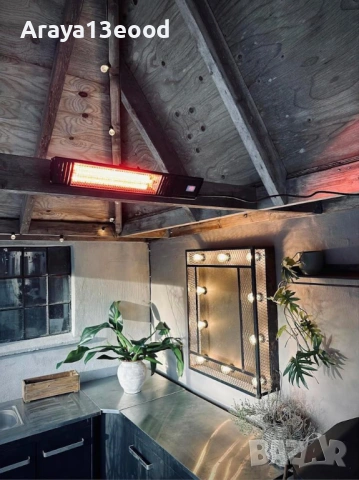 Инфрачервен външен отоплител с Wi-Fi Home It 58631, 2000W, снимка 2 - Отоплителни печки - 54077777