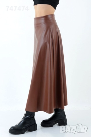 Нова кожена пола, талия 88-92см