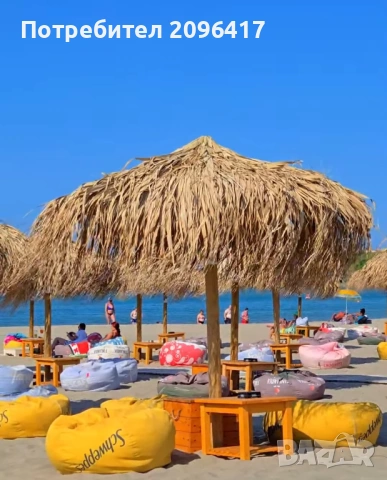 Плажен чадър с палмова шапка, снимка 8 - Друго търговско оборудване - 53993672