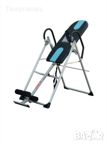 Инверсна лежанка, снимка 6 - Фитнес уреди - 53976376