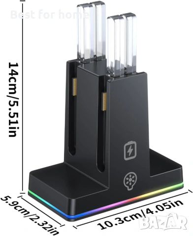 Зарядна докинг станция FASTSNAIL за Nintendo Switch 2 (2025) за Joy-Con 2, снимка 9 - Джойстици и геймпадове - 53572047