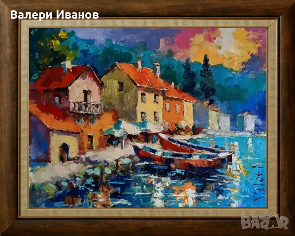 Картина, продавана от автора "Морски пейзаж", Платно, маслени бои, размер 40 х 30 см.