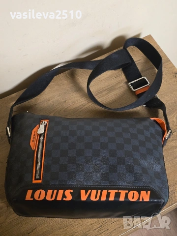 Louis Vuitton Limited оригинална унисекс чанта от естествена кожа , снимка 2 - Чанти - 53892802
