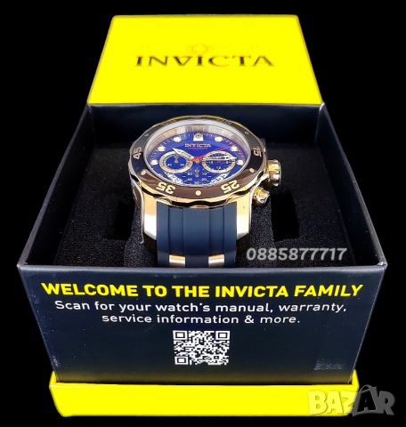 INVICTA PRO DIVER SCUBA BLUE, НОВ , снимка 4 - Мъжки - 46548032