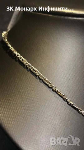 Сребърен ланец , снимка 2 - Колиета, медальони, синджири - 49535997