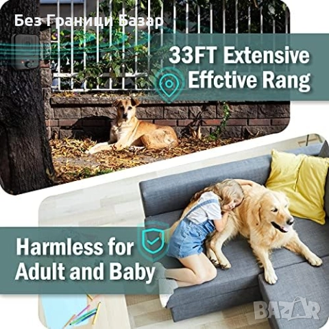 Ново Ултразвуково антилай устройство 10 м, 3 режима, презареждаемо, снимка 4 - За кучета - 52342093