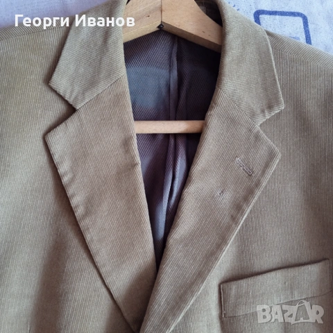 ИЗГОДНО! PALAZZO L италианско спортно-елегантно джинсово сако блейзър Corduroy Jacket Blazer, снимка 4 - Сака - 54190984