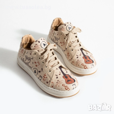 Анатомични дамски кецове от естествена кожа | Марка Tuasolea, снимка 1