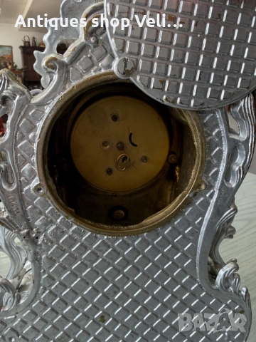 Настолен механичен часовник №7928, снимка 4 - Антикварни и старинни предмети - 53735246