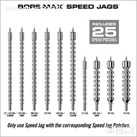 Накрайник за почистване за шомпол Real Avid Bore-Max Speed - кал. .22/.223, снимка 5 - Оборудване и аксесоари за оръжия - 45337432