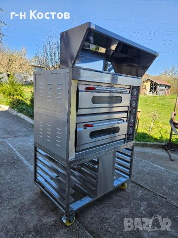 Фурна Печка за Закуски Пици Хляб Трифазна за 4бр. Тави 60/40см., снимка 2 - Обзавеждане на кухня - 54112570