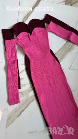 Страхотни рипс рокли от плетиво и голи рамена, снимка 9 - Рокли - 51738100