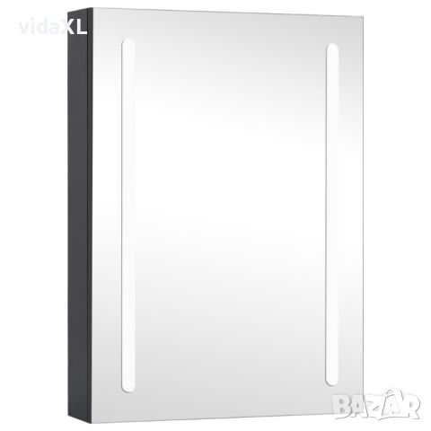 vidaXL LED шкаф с огледало за баня, 50x13x70 см（SKU:285116, снимка 1 - Огледала - 46197480