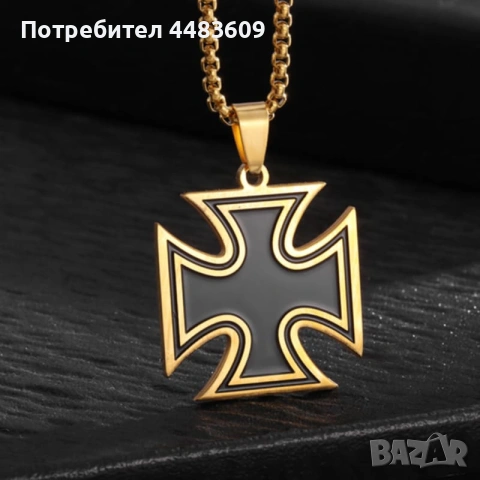 Колие Германски Кръст , снимка 2 - Колиета, медальони, синджири - 54194819